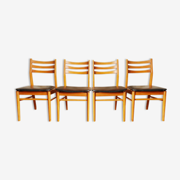 Set de 4 chaises scandinave vintage
