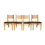 Set de 4 chaises scandinave vintage