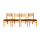 Set de 4 chaises scandinave vintage