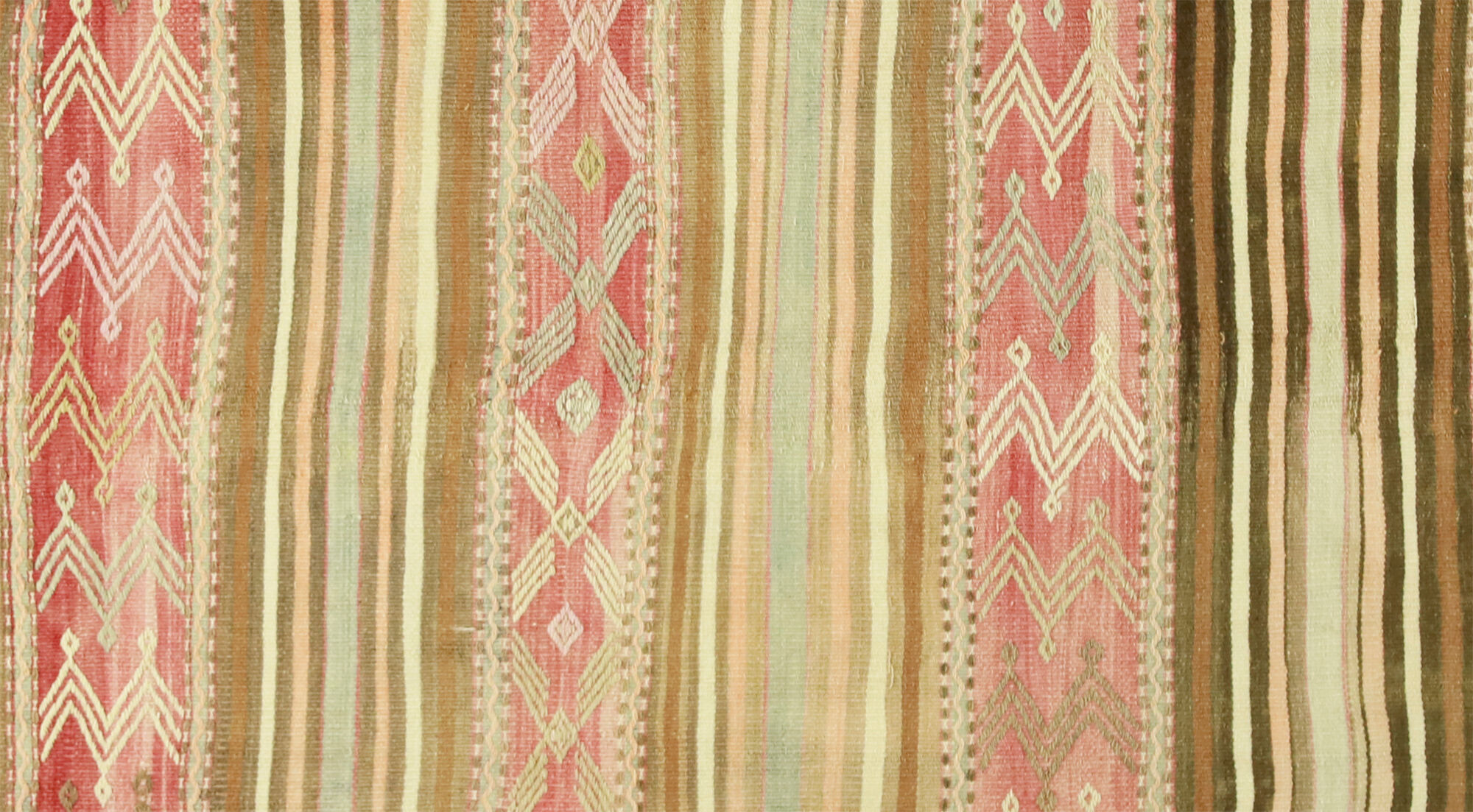 Anatolian handmade kilim rug 237 cm x 130 cm