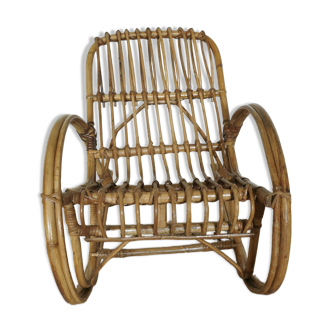 rattan children's armchair