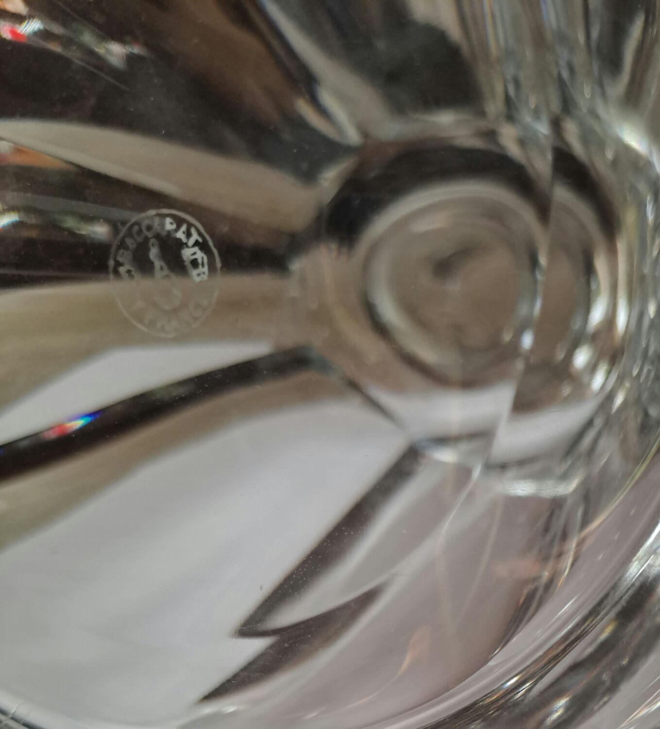 Pair of Baccarat crystal decanters, Harcourt Talleyrand model, signed