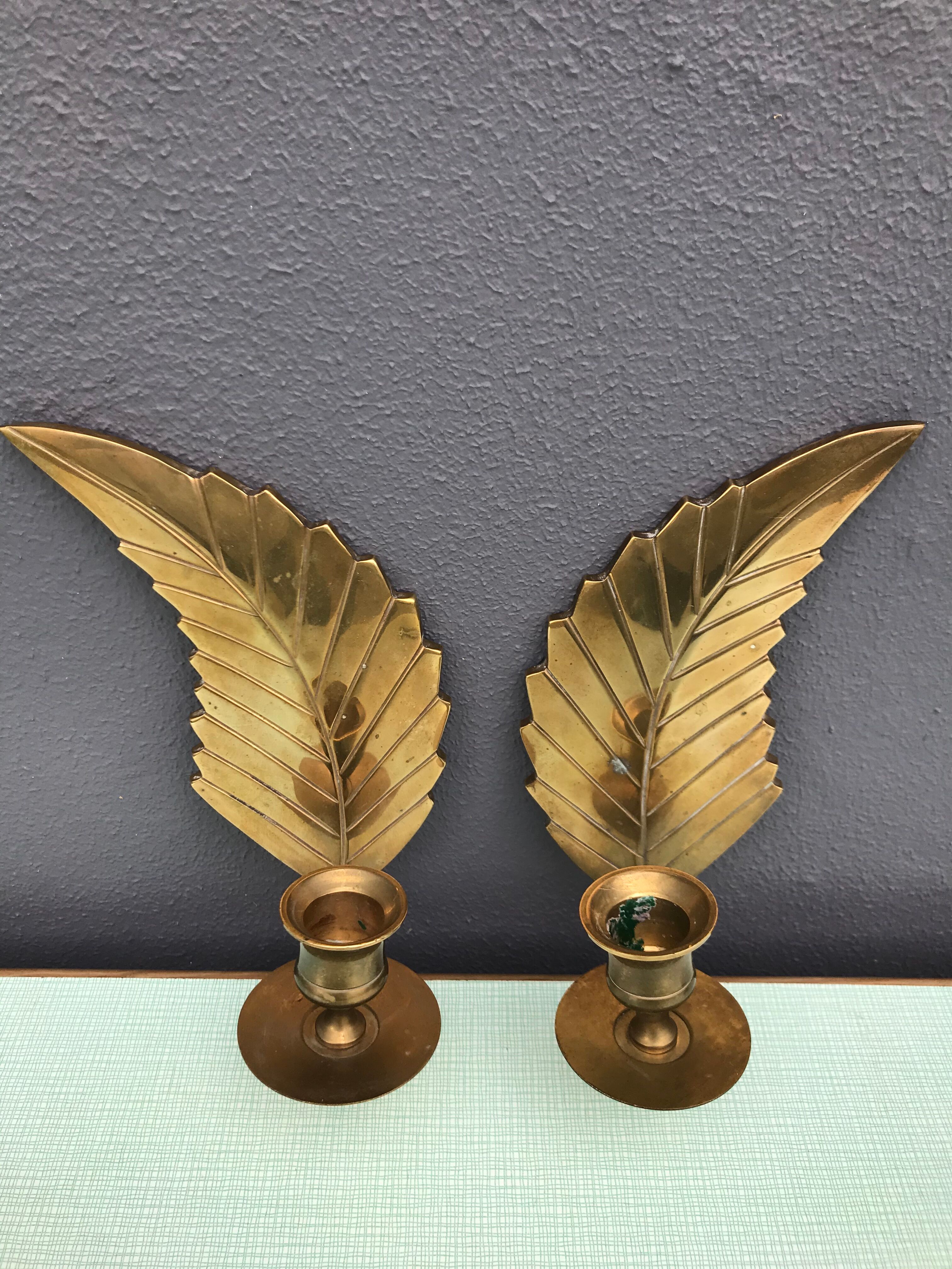 Pair of wall candlesticks