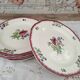 Set of 6 flat plates Gien France Lorraine model