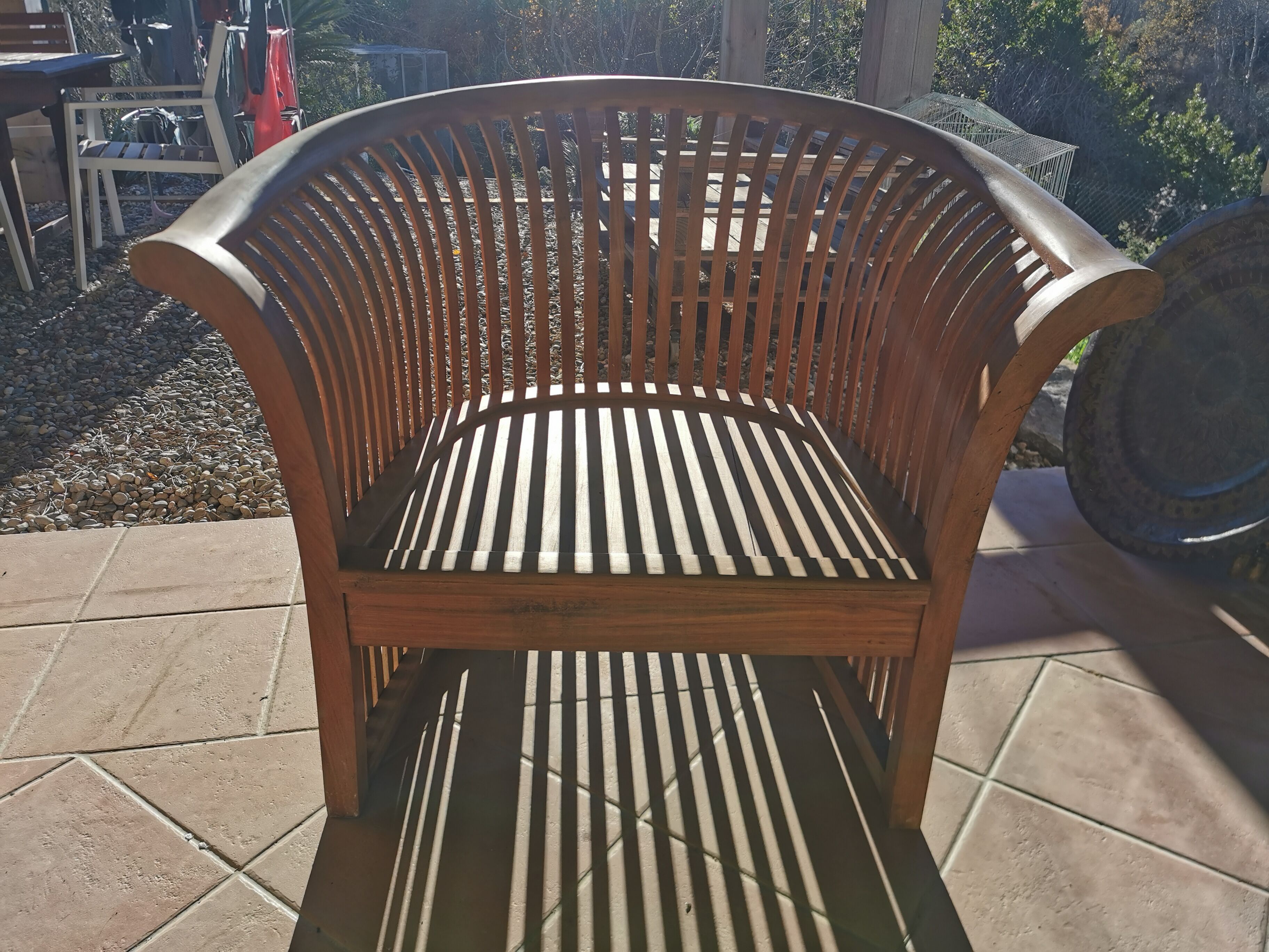 Teak garden furniture