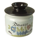Water butter dish in faiece desvres gabriel fourmaintreau decor chaumiere