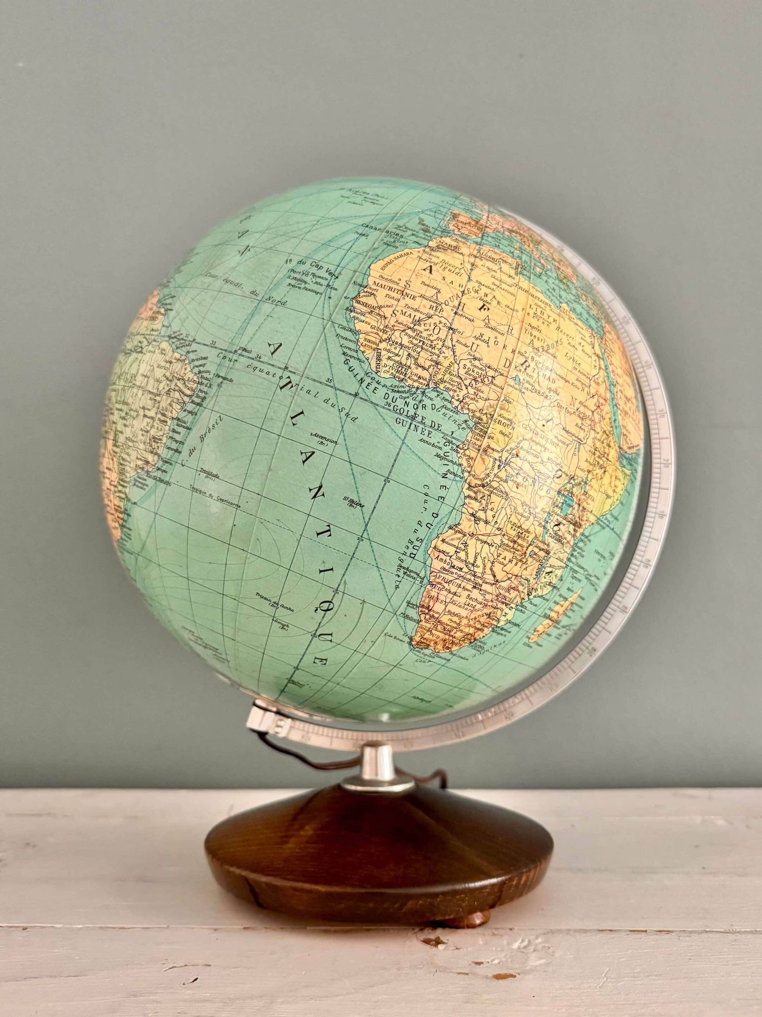 “Columbus” terrestrial globe duo, circa 1960