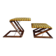 2 tabourets pliants "z" Damart