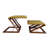 2 tabourets pliants "z" Damart