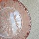 Rosaline pink chiseled glass ashtray