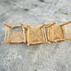 Lot de 3 chaises en paille Baumann