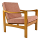 Pink knoll armchair