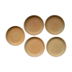 Lot de 5 grandes assiettes plates en grès