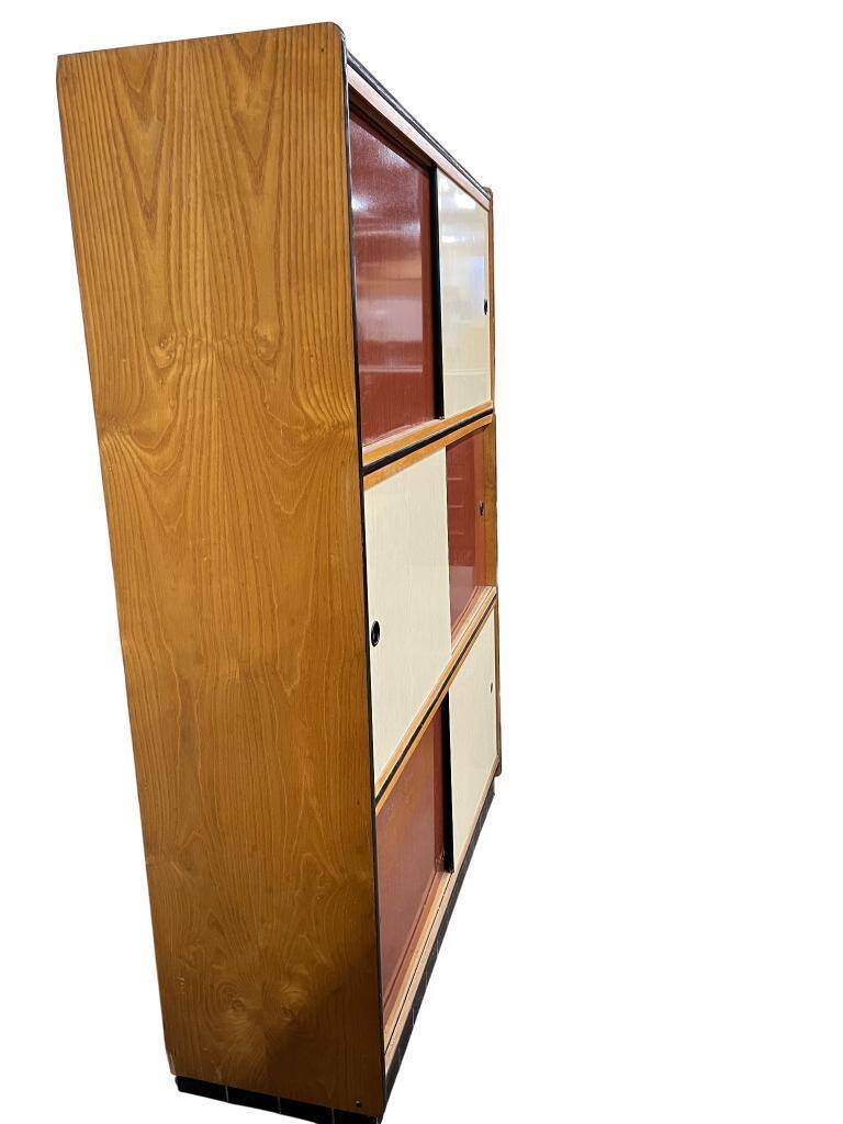 Vintage kewlox cabinet with sliding doors from the 1970s