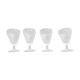 4 bistro glasses