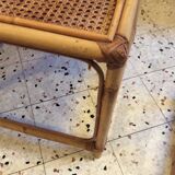Table gigogne en rotin