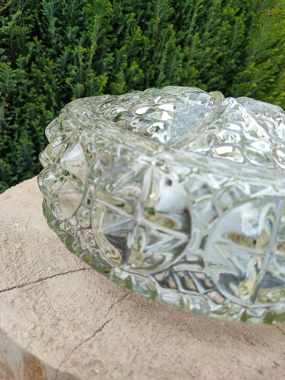 Vintage glass ceiling lamp