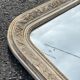 Antique mirror beveled glass Louis Philippe patinated 62x86cm