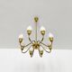 Danish Brass Chandelier by Fog and Morup