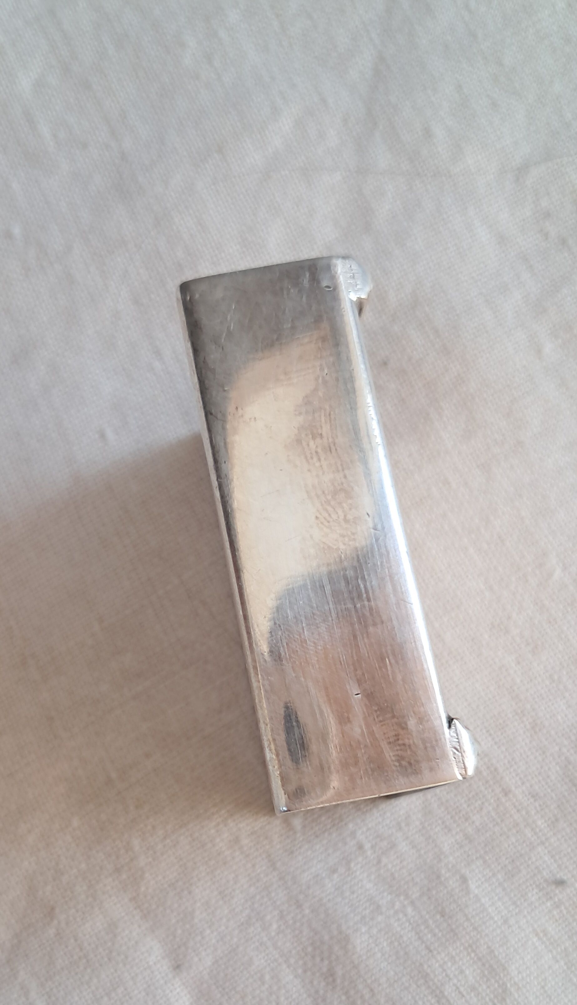 Vintage silver-plated smoker's or desk set – 4 pieces