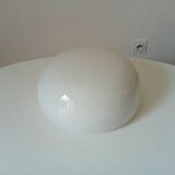 Vintage opaline dome ceiling light from the 60s