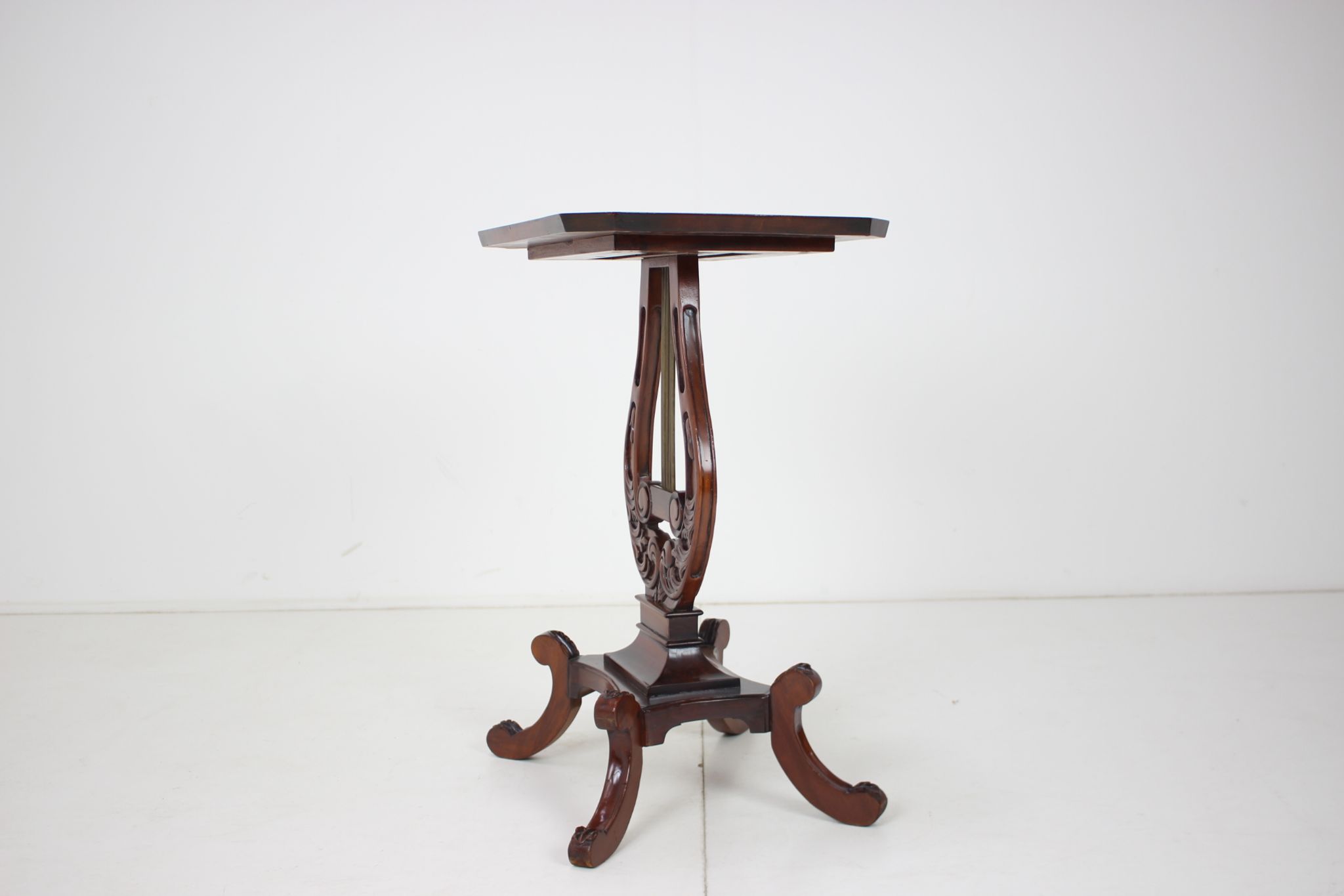 Art nouveau wooden table/ lira, 1910's.