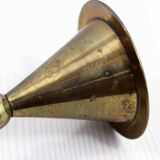 Scandinavian brass candle holder
