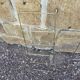 Wall floor wood and vintage gold metal xxeme