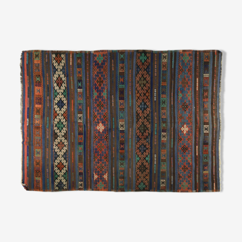 Anatolian handmade kilim rug 266 cm x 186 cm