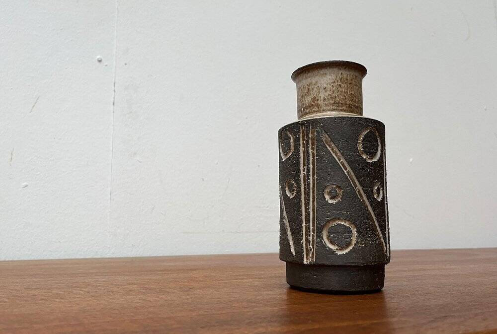 Mid-Century Danish Studio Pottery Vase from Lovemose Denmark, 1960s