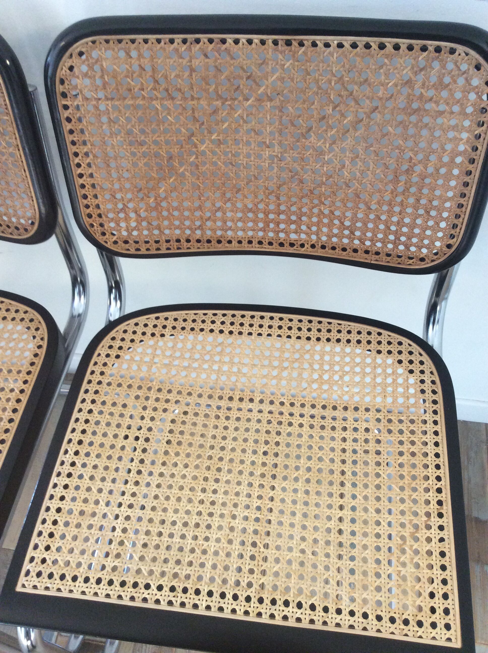 Pair of chairs Marcel Breuer Cesca B32