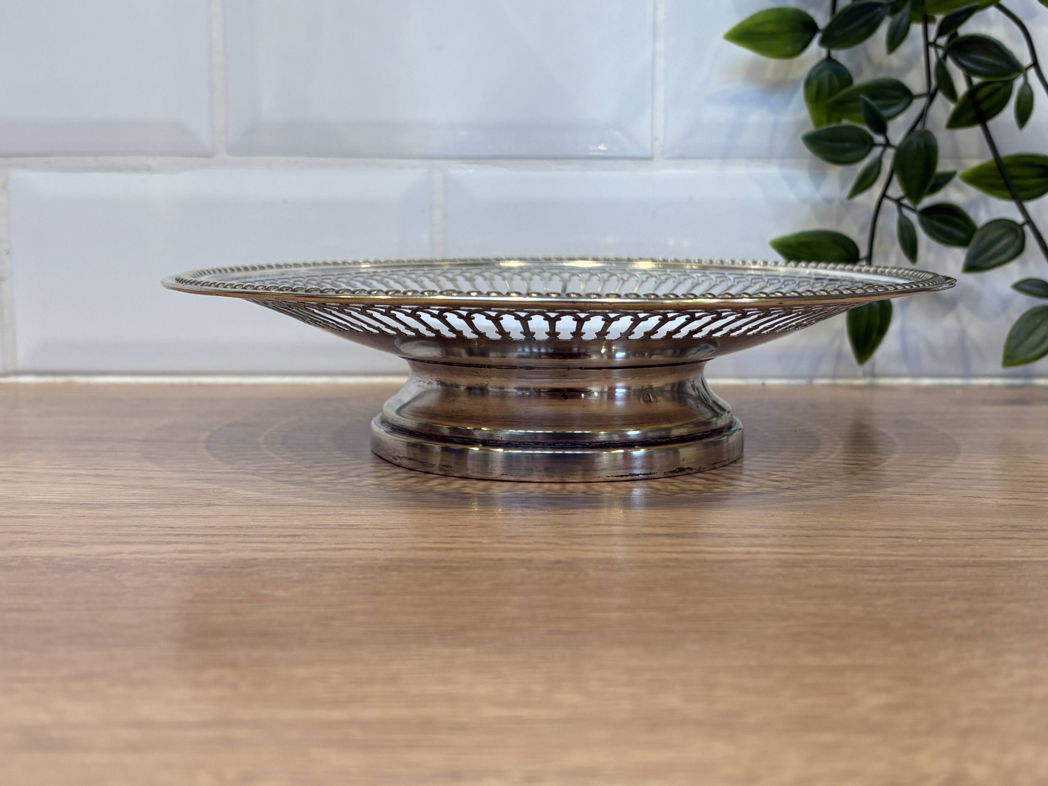 silver-plated display stand