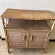 Buffet en rotin vintage