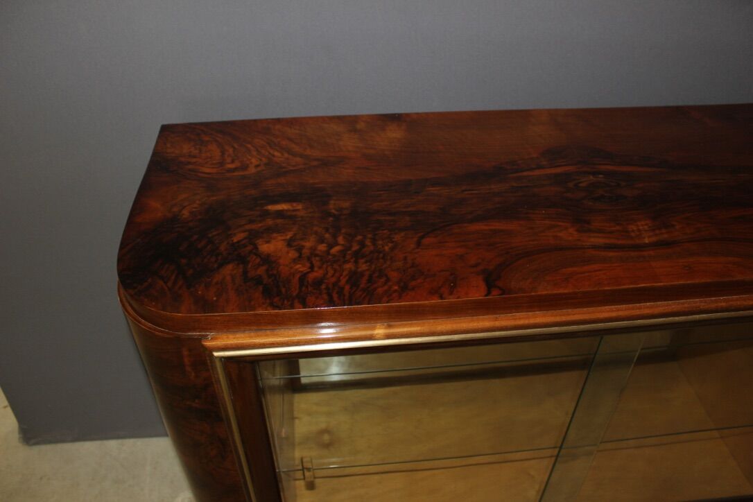 Art Deco period walnut silver cabinet