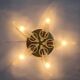 Midcentury Rare Wall or Ceiling Lamp Eglo, Flushmount, Sputnik, Austria, 1980s
