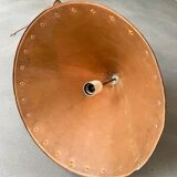 Brutalist suspension, hammered copper, E.S Horn Aalestrup Denmark, 1950-60