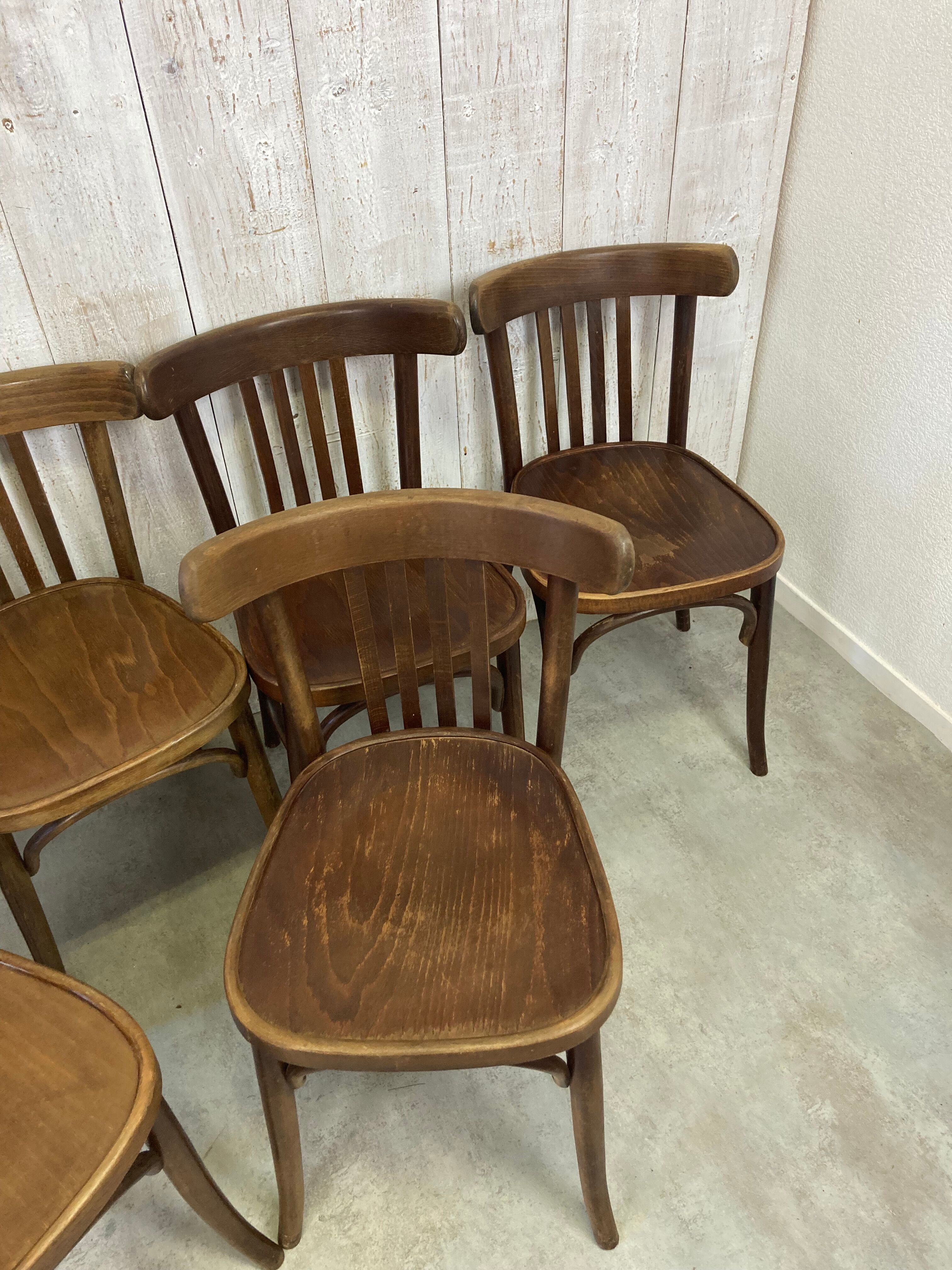 Série de 6 chaises bistrot