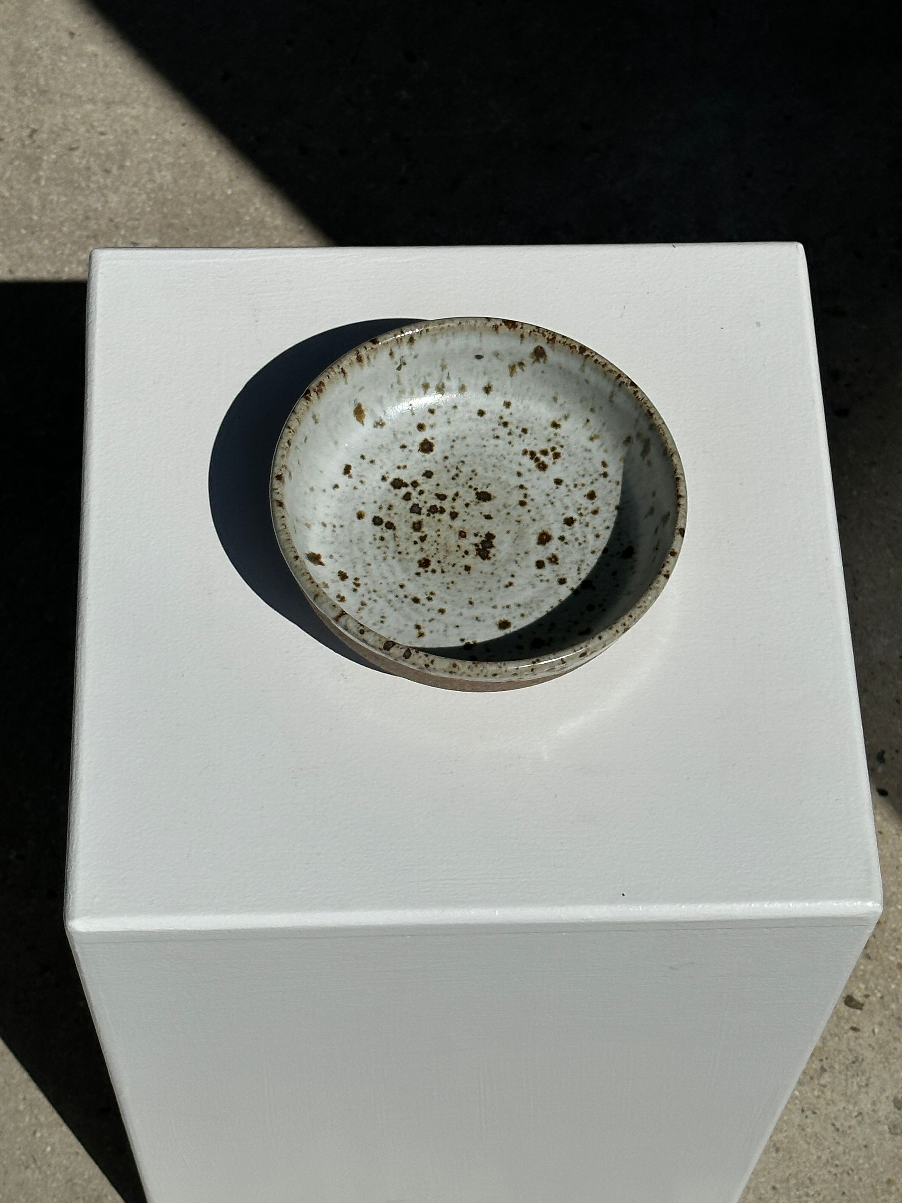 Bol en céramique moucheté et brun mat