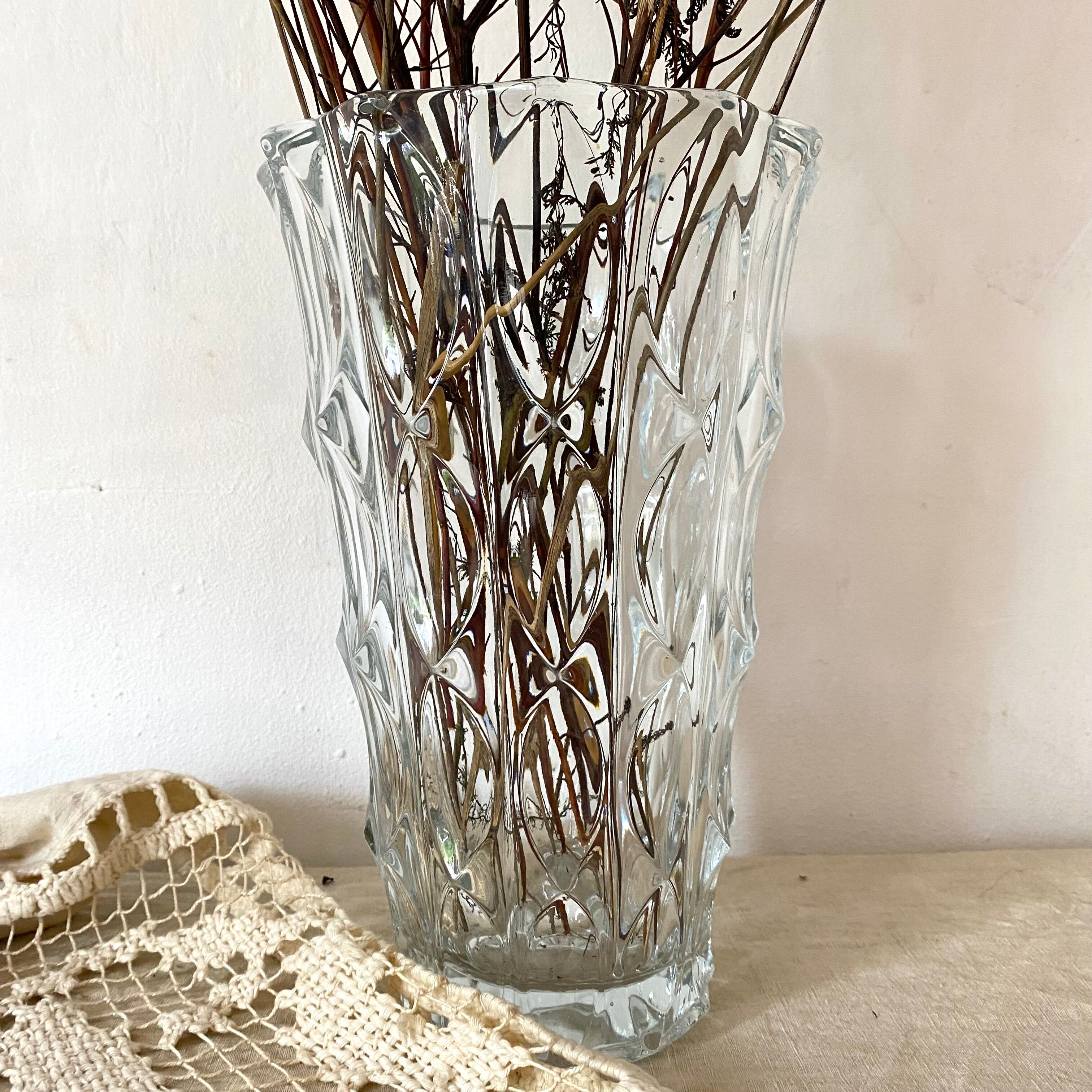 Vintage glass vase