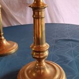 Bronze candlestick or torch holder from the Louis XIV period, France, 17th century.