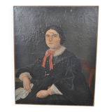 Oil on canvas portrait of a woman