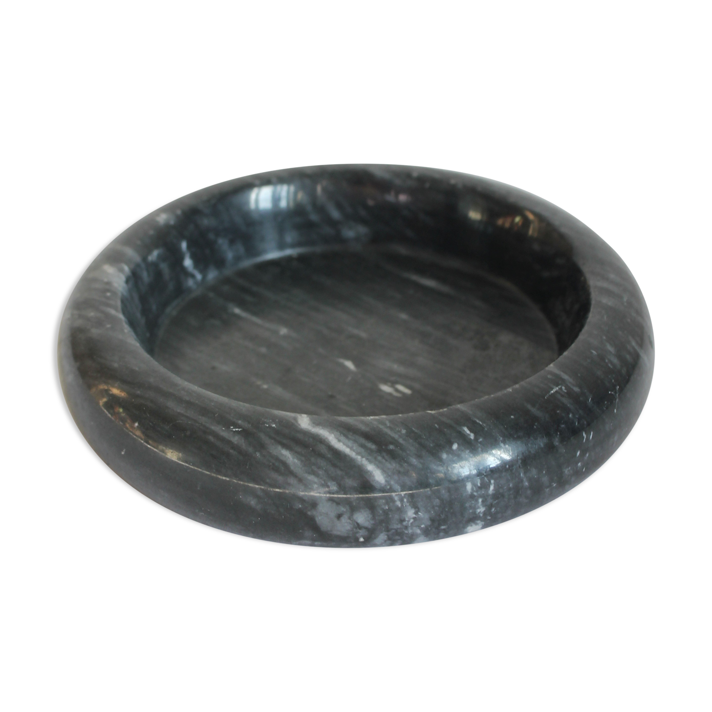 Ashtray or empty black marble pocket