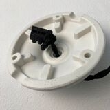 Pair of old pendant lamps in vintage opaline 14cm