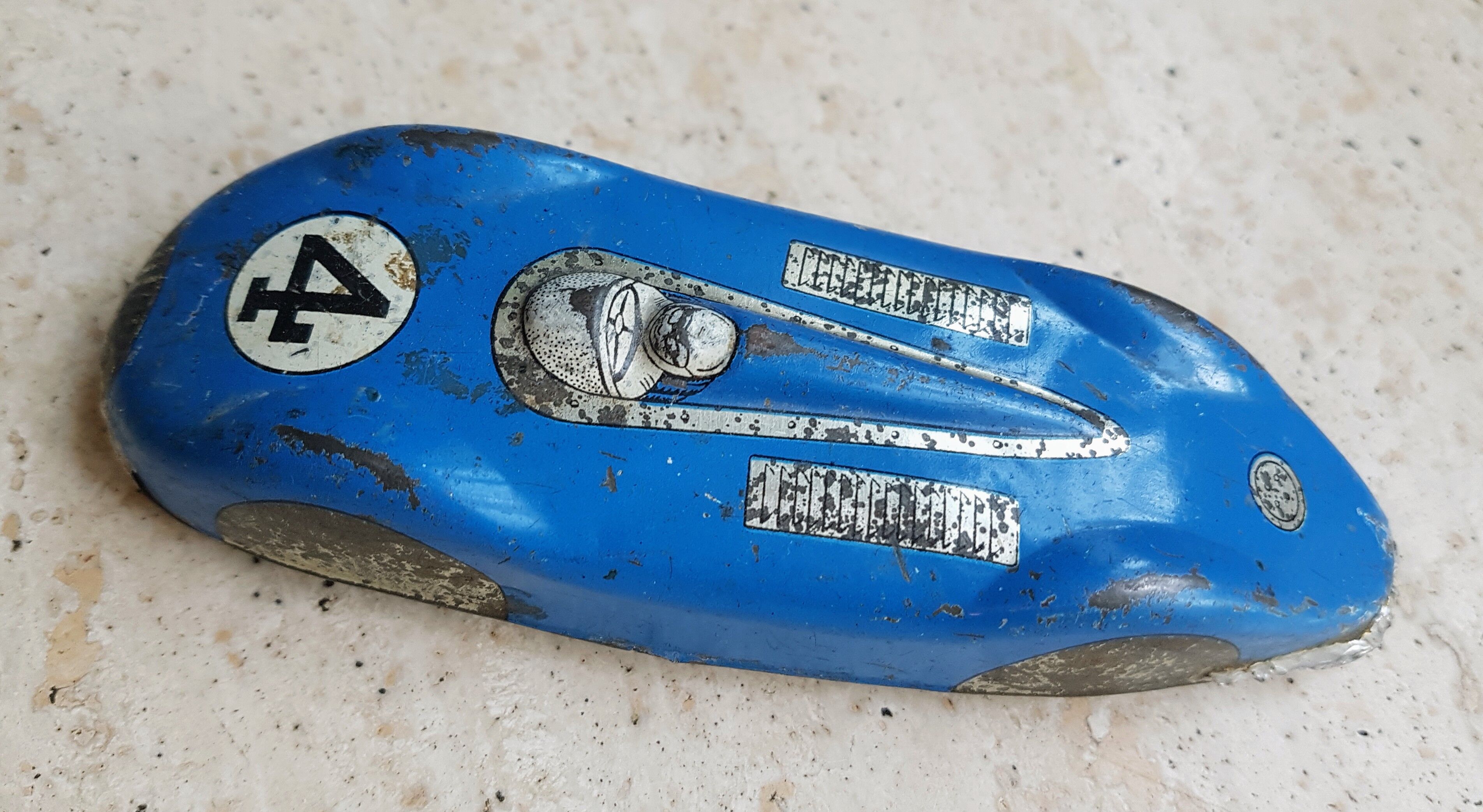 Old toy racing car