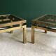Pair of side tables / end tables Belgo Chrom