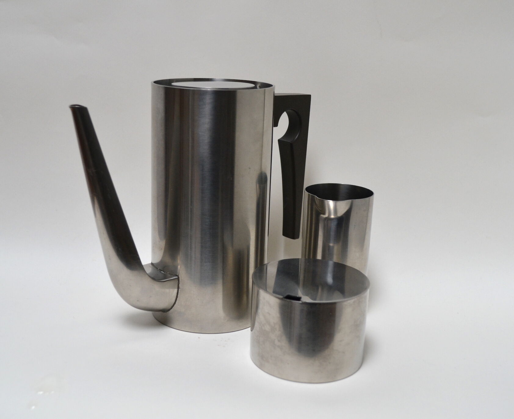 Stelton coffee service by Arne Jacobsen - Cafeteria, sugar and milk pot - Made in Denmark