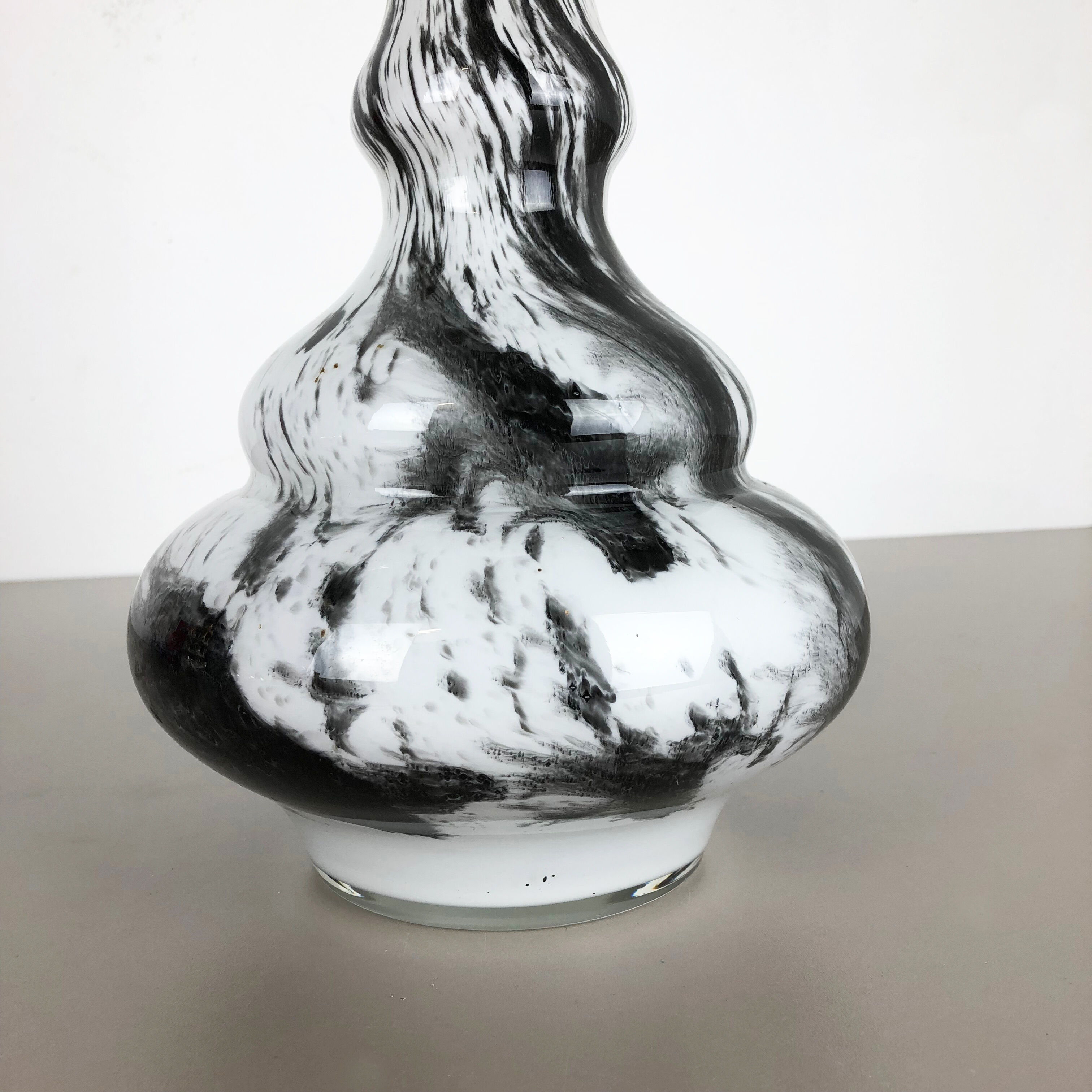 Extra Large 46cm Vintage Opaline Florence Vase Design Pop Art, Italy, 1970s