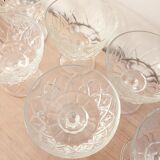 Set of 6 glasses in Champagne