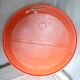 Round mirror Syla plastic orange vintage 1960-70