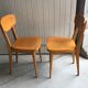 Set of four bistro chairs stamped Luterma
